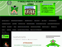 Tablet Screenshot of deamicis.livorno.org